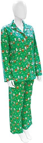 Christmas Womens/Ladies Festive Santa And Rudolph Pyjamas