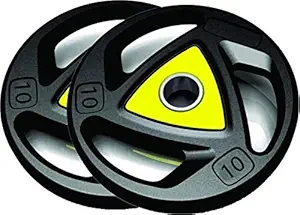 Body Maxx 20Kg Double Colored Rubber Coated Plates (10Kg x 2 Pcs) Inner Bore 50 MM Oympic