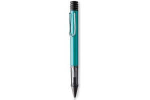 Lamy AL-star 223 - Penna a sfera in alluminio con impugnatura trasparente e clip in metallo cromato, con refill, colore: tormalina, spessore del tratto: M