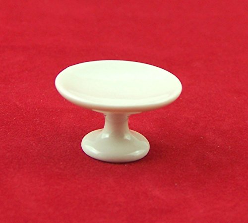 Preisvergleich Produktbild Miniatur Kuchenteller, Tortenteller für Puppenhaus. 1:12. Aus Kunststoff, weiß