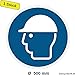 Produktbild Aufkleber"Kopfschutz benutzen", DIN ISO 7010, 500 mm