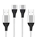 Produktbild LAMA 3A Magnetisches USB Kabel [2 Stück 1M] Magnetic Datenkabel und Ladekabel High Speed Sync und Schnellladekabel Ohne Magnet Adapter Silber