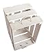 Rustic White Wooden Crate - Medium