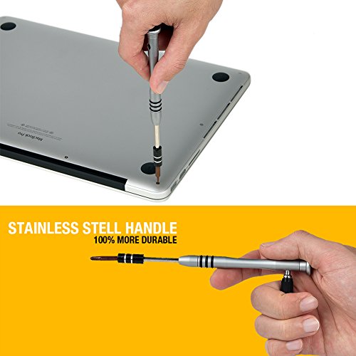 60 in1 Schraubendreher-Bits Set, gentan Präzisions-Schraubendreher-Set mit 56 Bit magnetischer Schraubenzieher Kit, Computer Repair Tool Kit, für iPhone, Tablet Macbook, Xbox, Handy, PC, Game Konsole - 4