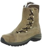 dunkler Schaftabschluss mit Schneekragen aus Lammfell, gfütterte Keilzunge