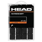 12 Overgrip Head Xtreme Soft  negro tennis grips Cinta para mango de raqueta de tenis