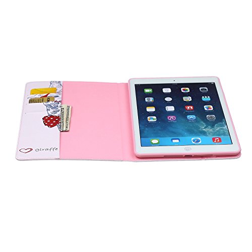 iPad Mini 1/2/3 Hülle, DEENOR Bunt Painting und Stilvoll Brieftasche Tasche PU Leder Flip Protective Stand Tasche Schutzhülle Hülle für Apple iPad Mini 1/2/3 Generation.[Giraffe] - 7