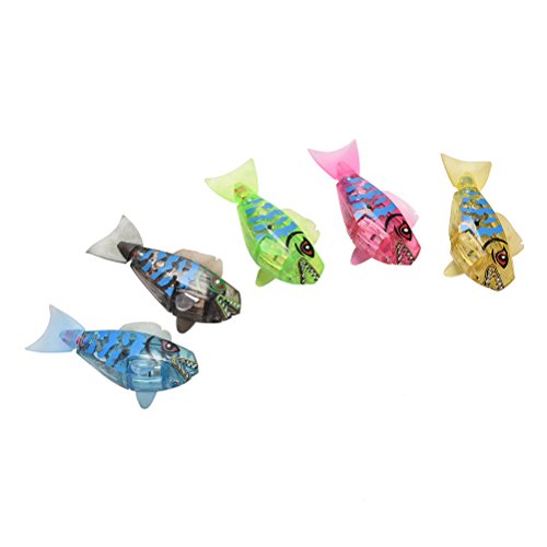 JETTINGBUY 1 PC Hot Sellers Adorable Kids Robo Fish Electric Pet Toy Swim Fish Childen Toys