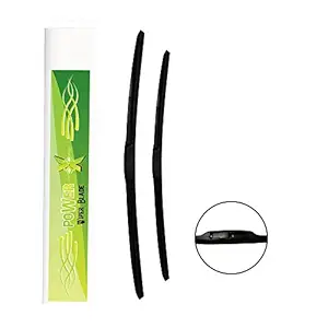 POWER X - A091 Wiper Blade for Innova Crysta (Pack of 2), BLACK