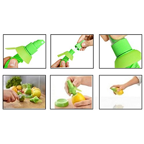 Xcellent Global Zitronenpresse und Zitrussprayer Set Manuell Limette Orange Frucht Entsafter HG127 - 3
