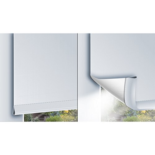 ECD Germany Verdunkelungsrollo 45 x 150 cm Blau mit Sternen Klemmfix ohne Bohren für Sonnen- und Sichtschutz inkl. Befestigungsmaterial EasyFix Rollo Klemmrollo - 4