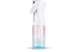 TANSHINE Vaporisateur Cheveux Boucle Pulverisateur Cheveux Vaporisateurs Rechargeable d Eau Brumisateur pour Plante Interieur,Coiffeur,Fleurs Noir,Spray Alcool,200 ml