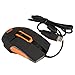 Price comparison product image HCMONSTER gaming Mouse Wired Gaming Mouse suitable for Left and right hand 9 Keys 3500DPI Human Engineering design Mice for Home Use laptop,orange