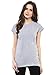 Cenizas Women Grey Solid Round Neck T-Shirt RS.299.00