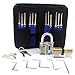 Produktbild OneChois Lockpicking Set, 22-teiliges Dietrich Set, Lockpick Set inkl. 2 transparenten Trainingsschlössern für Schlosser, Anfänger und Profi mit Koffer