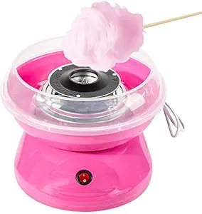 G-KARUNA Cotton Candy Maker Machine Sugar Free Candy Homemade Sweets for Birthday Parties - Includes 5 Candy Cones & Scooper (Multi Color)