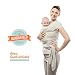 Premium Baby Carrier, One Size Fits All, Sling / Wrap for Newborns, Infants, & Toddlers, Soft Cotton & Spandex Fabric, Grey