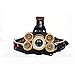 Produktbild LHBOOTS 5Led Stirnlampe T6 Strong Bald Light 5 Lampe Mechanische Zoom Kopf Licht 5 Light Aircraft Lampe Super Bright Miner Es Lampe