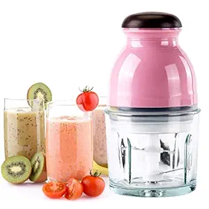 Refulgix Mini Electric Multifunction Food Meat Grinder Vegetable Fruit Mixer Blender Chopper Juicer Capsule Cutter ( 600 ML, Multicolour, 200 watts)