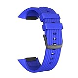 Happy Event Sport Soft Silikon Ersatz Handgelenk Strap Uhrenarmband für Samsung Fit2 Pro (Blau)