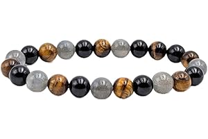 Garaulion Bracelet Protection*3 Pierres Naturelles – Protection Contre Les énergies négatives - Spécialiste français en Lithothérapie Depuis 2017