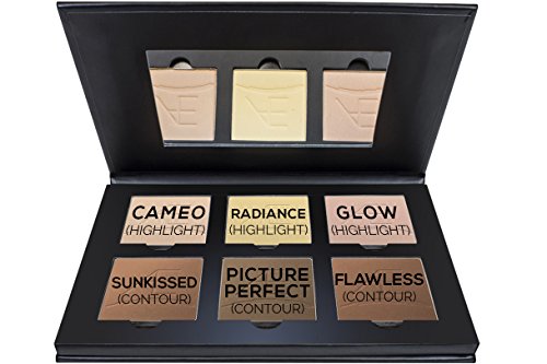 Aesthetica Cosmetics Contour und Highlighting Powder Foundation Palette / Contouring Makeup Kit; leicht zu befolgende Schritt-für-Schritt-Anleitung inklusive - 7