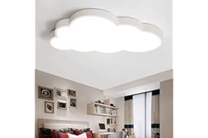 AHQX Luci Per Bambini Nuvole Plafoniera LED Plafoniera Ultra Sottile Moderna Del Fumetto Creativo 28 Watt Luce Romantica Della Lampada Ragazzi Bianchi 3000K Camera Tudio Della Sala Pranzo Ufficio Ragazze