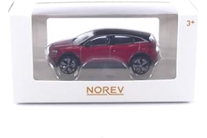 Norev- Megane Miniature, 310928, Red & Black, 1/64e