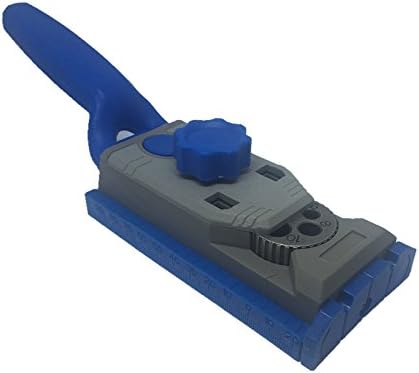 YOFE 2 in 1 Pocket Hole Jig System Drill Guide Wood Doweling Joinery Clamping Jig for Woodworking Drilling