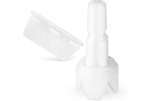 TINOALY 2pcs Replacement Parts for Baby Brezza FRP0046 Formula Pro Advanced, Axle Stem & Silicone Scraper Funnel Filter Accessories (Attach to Locking Cover)