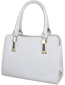 iTal-dEsiGn Damentasche Mittelgroße Schultertasche Handtasche Kunstleder TA-C2219