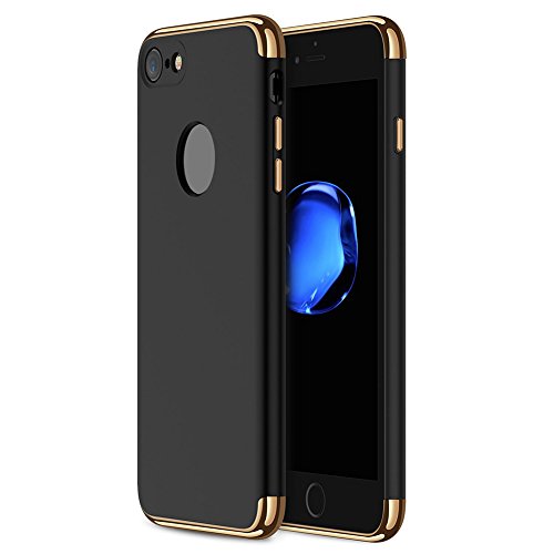 Hosaire Funda iPhone 7 3 en 1 Anti-Scratch Anti-huella dactilar a prueba de choque Marco Electroplate con superficie antideslizante cubierta Excelente agarre el caso para el iPhone 7 oro reviews Hosaire Funda iPhone 7 3 en 1 Anti-Scratch Anti-huella dactilar a prueba de choque Marco Electroplate con superficie antideslizante cubierta Excelente agarre el caso para el iPhone 7 oro