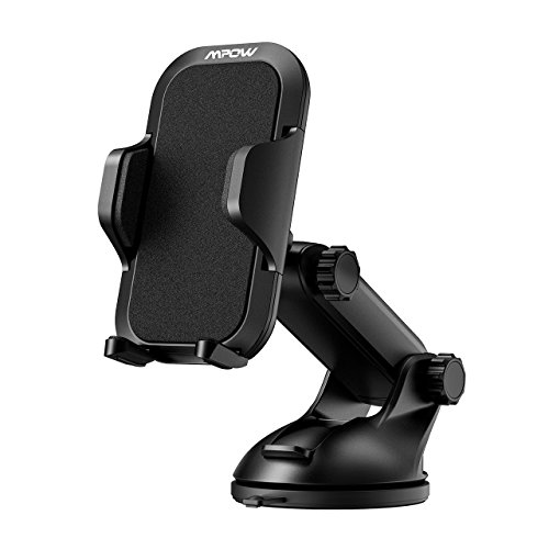 Mpow Supporto Smartphone Auto Cruscotto, Supporto Auto Smartphone Universale, Porta Cruscotto Parabrezza Cellulare Culla per iPhone X/8/8Plus/7/6s/6Plus/5S/5, Samsung Galaxy S8 S7 S6 S5, Nexus 5x/6p
