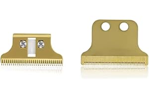 PANLOUTING Rechange Ensemble de Lames de Tondeuse à Cheveux | Tête de Tondeuse à Cheveux 0,15mm avec 2 Trous Réglables | Compatible avec Wahl Detailer 5 Star Series 8081