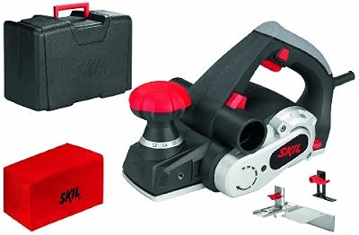 Skil 1565AD Rabot Electrique (720W, Coupe 82 mm, Profondeur de Rabotage 0-2 mm, Épaisseur de Feuillure 18 mm, Sac à Poussières, Coffret)