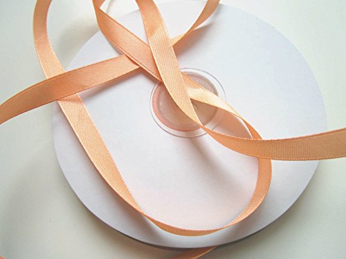 50m Schleifenband 10mm breit: Apricot-Lachs