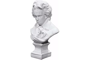 PIGPIGFLY Beethoven Büste Statue,Klassische Musik Komponist,Deko Wohnzimmer,Home Store Dekoration, Modern Abstract Kunst Skulpturen Deko, Bürodekorationen,Polyresin, Geschenk