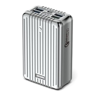 ZENDURE A8 Batterie Externe Chargeur Portable QC 3.0 Affichage LED [Quick-Charge Monstre], 26800mAh - Argent