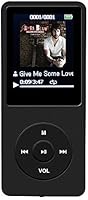 AGPtEK 16GB Music MP3 Player 70 Hours Music Playback MP3 Lossless Sound Entry Hi-Fi (Black)