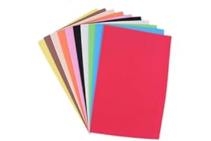 PANLOM Lot de 10 feuilles A4 en mousse EVA pailletées de 2 mm pour loisirs créatifs et scrapbooking, Mélange de couleurs, No glitter