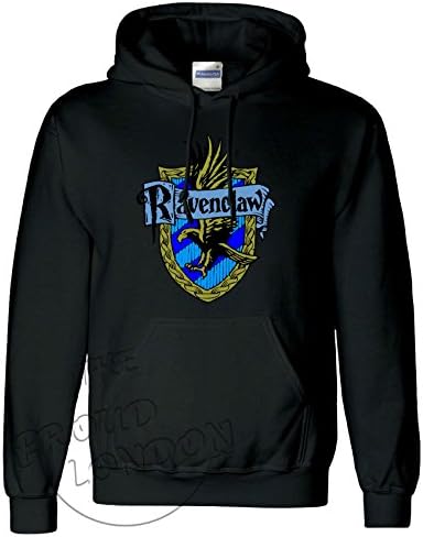 Famona Ravenclaw Unisex Hoodie Harrypotter Magic Hogwarts Tumblr Pinterest Fashion Gift (XSmall, Black)
