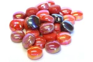 HOBBY ISLAND MOSAICS Glass Mosaic Tile Drops Reds Optic Drops