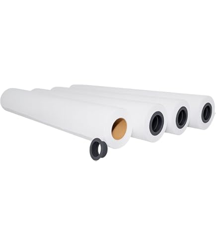Rotoli Plotter 914mm x 50m 90 gr/mq anima 50 in carta bianca A0 - Confezione 4 Rotoli Plotter 914mm x 50m 90 gr/mq anima 50 in carta bianca A0 - Confezione 4