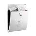 Produktbild Relaxdays Briefkasten Weiß, Modern, Mit Schloss, DIN A4 Einwurf, HxBxT: 33,5 x 35 x 10 cm, Wandbriefkasten, white