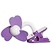 Dreambaby Clip-On Fan Foam Soft-Tip Fins (White/Purple)