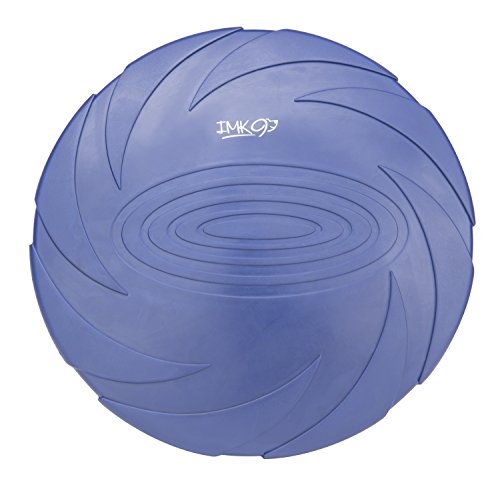 Frisbee para Perros | Juguete para Perros de Diseño Aerodinámico | Material Suave, Natural y Manejable para Morder y Entrenar | Color Azúl Fácilmente Visible | para Perro Pequeño/Mediano/Grande
