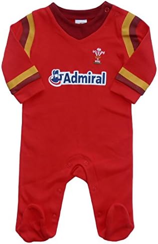 Wales WRU Rugby Baby Sleepsuit/Babygrow - 2016/17 Season
