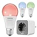 Produktbild OSRAM SMART+ Plug Steckdose Zwischenstecker + E27 LED RGB Farbwechsel ZigBee Auswahl 3er Set