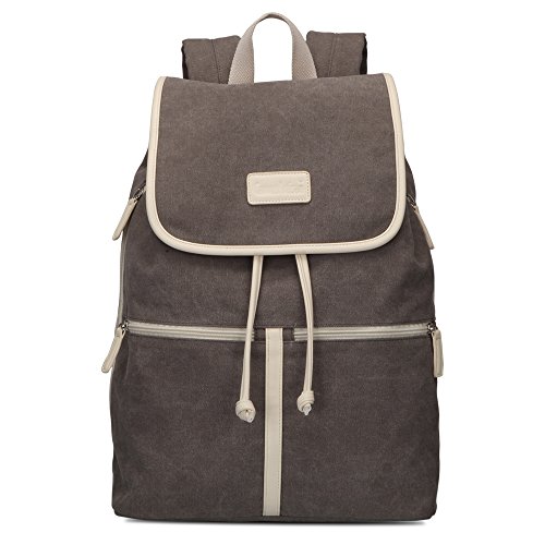 Bwiv Rucksäcke Canvas Unisex Schulrucksack Vintage Schultertasche Daypack Outdoor Backpack Damen Herren Tasche für Retro Reisetaschen Lässige