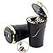 Produktbild WINOMO Auto Aschenbecher Rauchfrei Auto Zigarette Esche Halter mit LED Licht für Universal Auto (Gold + Schwarz)